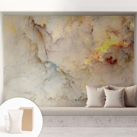 Newroom Tapete Dekorative Vliestapete mit Kleber Modern für Wohnzimmer Schlafzimmer  Bunte Landschaft 208x146 cm