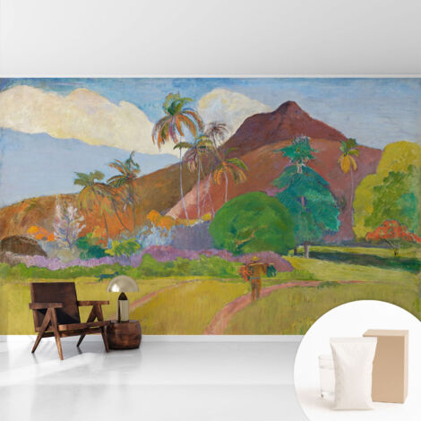 Newroom Tapete Dekorative Vliestapete mit Kleber Modern für Wohnzimmer Schlafzimmer Exotische Natur 416x254 cm