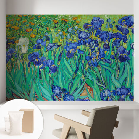 Newroom Tapete Dekorative Vliestapete mit Kleber Modern für Wohnzimmer Schlafzimmer  Gartenblumen 104x70 cm