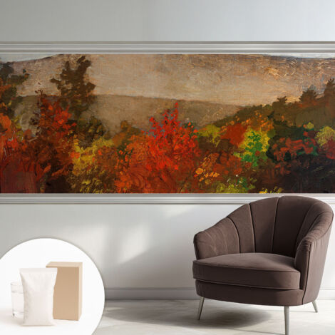 Newroom Tapete Dekorative Vliestapete mit Kleber Modern für Wohnzimmer Schlafzimmer  Herbstpanorama 250x104 cm
