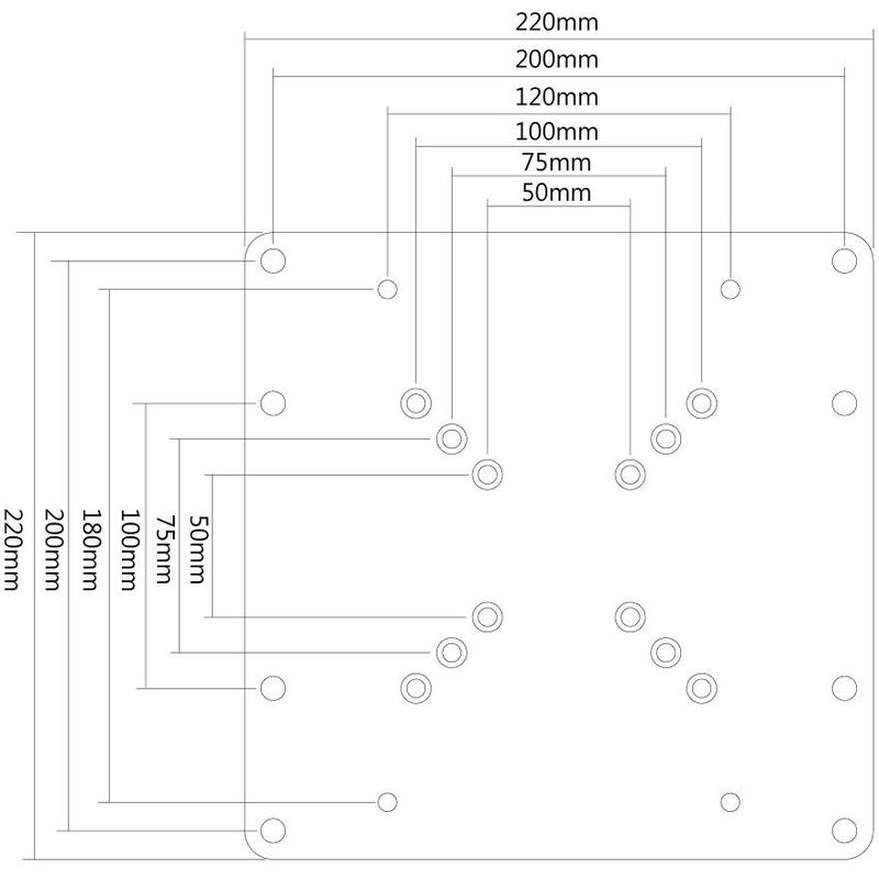 Newstar - FPMA-VESA200 - Plaque d'adaptation, couleur argent