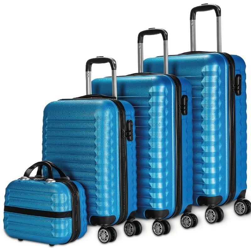 

Juego Maletas y Neceser 4pzs, Grande 49x29,5x75cm, Mediana 63x39,5x26,8cm, Pequeña 53x33,5x22cm y Neceser - Newteck