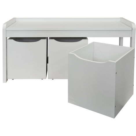 Newton Hallway Shoe Toy Bedroom Storage Bench With 3