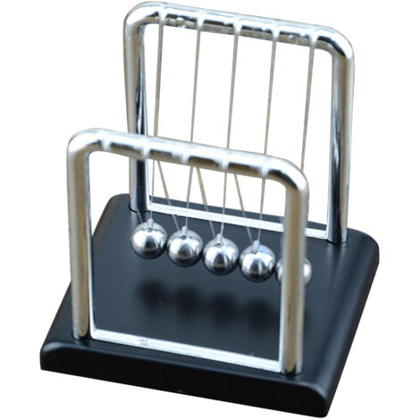 Newtons Pendel – Schreibtischaccessoire mit fünf Metallkugeln – Schreibtischdekoration – Geschenkidee – Hobby