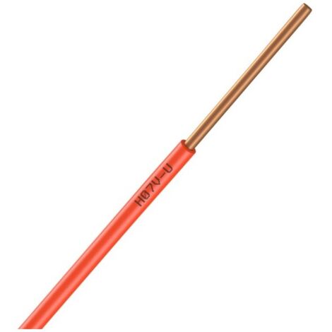 Nexans   01225013  Bobine de fil Electrique 1,5mm Orang. Long 100m [ H07V U PASSEO 1 ]