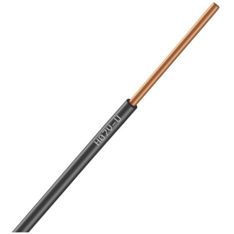 Nexans   01225015   Bobine de fil Electrique 1,5mm Noir Long 100m [ H07V U PASSEO 1 ]