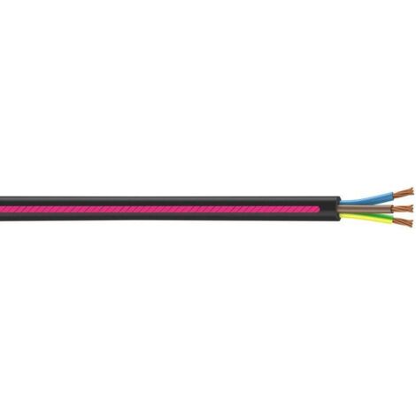 Nexans – Câble électrique U-1000 R2V 3 G 1.5 mm² – Longueur 100 m – Isolation XLPE – Gaine PVC – Pour installations fixes basse tension - u1000r2v