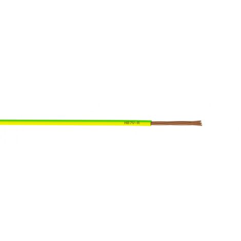 NEXANS Fil électrique 16 mm² h07vr, à la coupe, vert/jaune