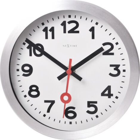 Nextime Tisch- Wanduhr Station Ø 19 cm weiß Wanduhren