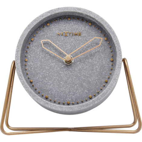 Nextime Tischuhr Cross Table 17,5 x 15,5 cm grau Tischuhr