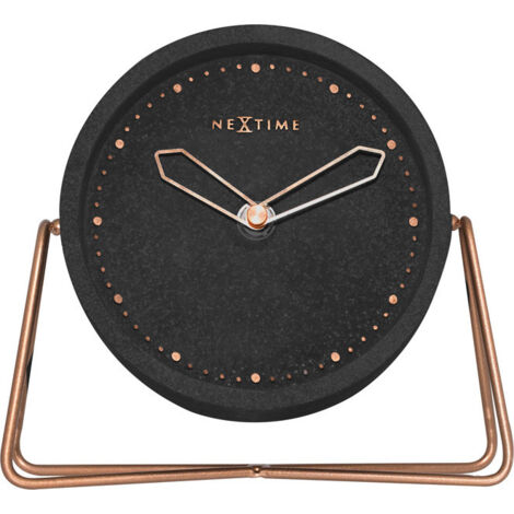 Nextime Tischuhr Cross Table 17,5 x 15,5 cm schwarz Tischuhr