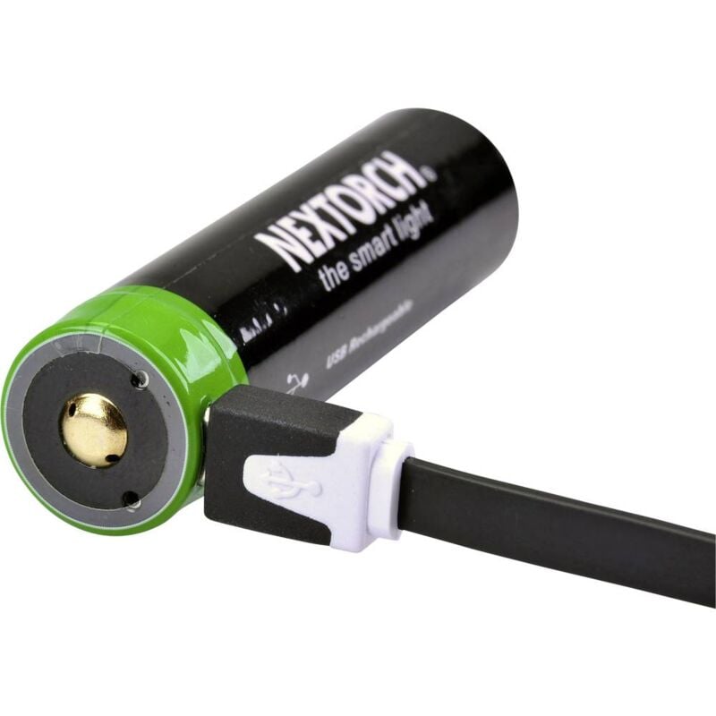 Batteria ricaricabile di ricambio nextorch 18650usb3400