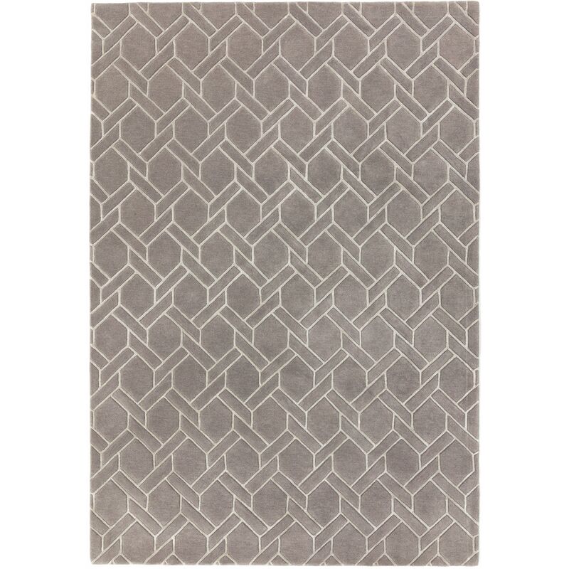 Asiatic - Nexus Fine Lines Grey Silver 120cm x 170cm - Grey