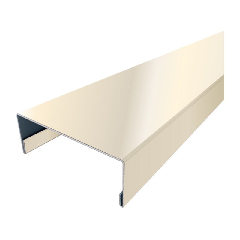 Nez de cloison 2m60 en alu 15/10ème - 74mm - RAL1015 Aluhome