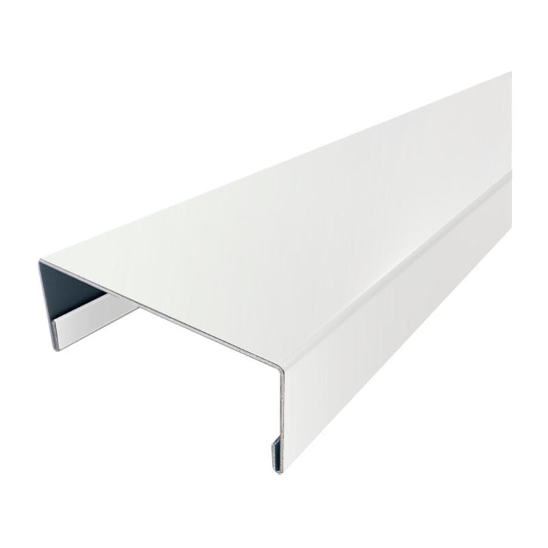 Nez de cloison 2m60 en alu 15/10ème - 74mm - RAL9010 Aluhome