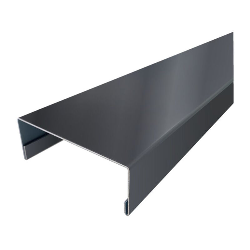 Nez de cloison 2m60 en alu 15/10ème - 74mm - RAL7016 Aluhome