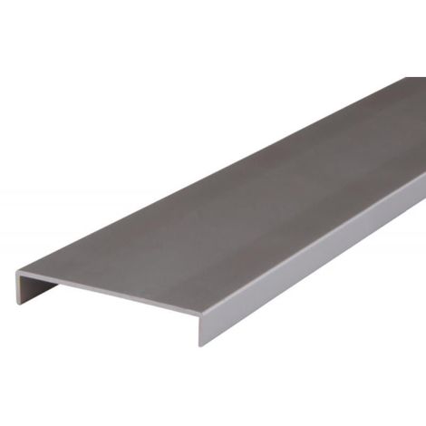 Nez de cloison en aluminium - largeur intérieure 78 mm - longueur 2600 mm - finition aluminium - Aluminium