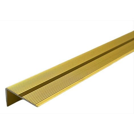 Nez de Marche Escalier 42 x 22 mm KLOSE besser  Anodisé Or  Longueurs : de 1 Mètre à 1.50 Mètre  -  003.D  1 Métre