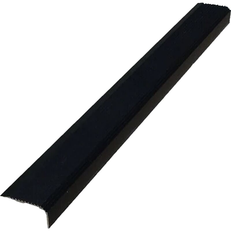 Nez de marche Licorne 36x18x1500 mm aluminium anodisé teinte noir