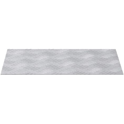 Nez de marche Rectangulaire 2 pcs Argenté 40 x 30 cm Aluminium