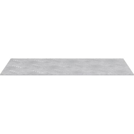 Nez de marche Rectangulaire 2 pcs Argenté 50 x 25 cm Aluminium