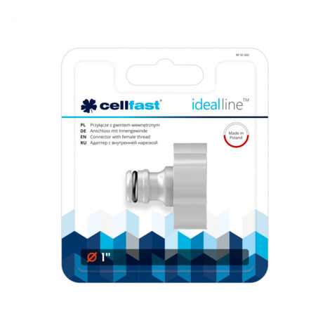 NEZ DE ROBINET 1 pouce IDEAL LINE PLUS ABS SOUS BLISTER