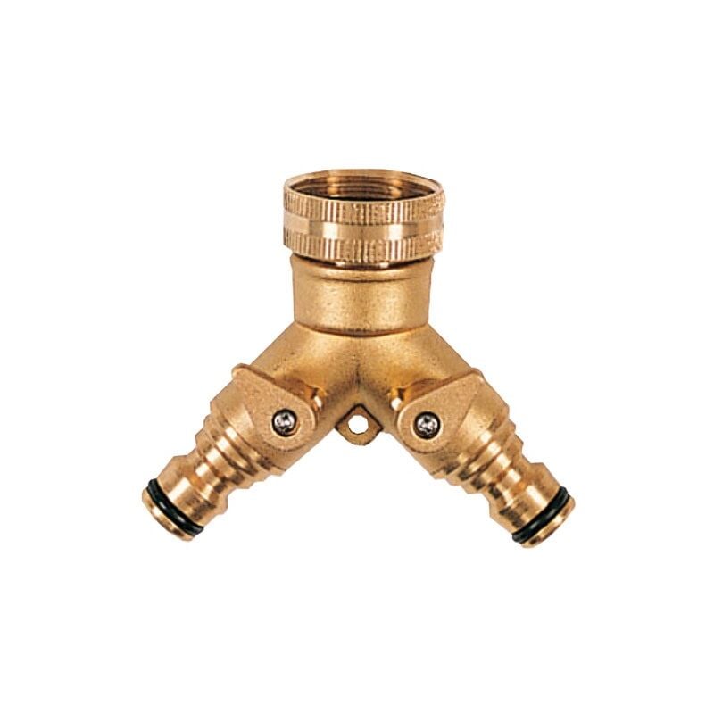 Nez de robinet 2 voies laiton automatique