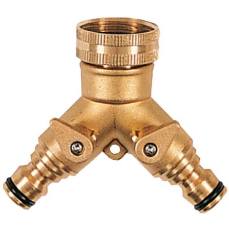 Nez de robinet 2 voies laiton automatique