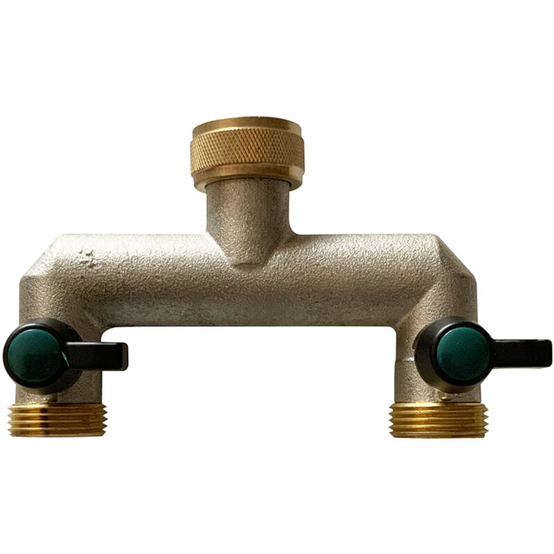 Raco Expert - Nez de robinet laiton 2 voies larges 20 x 27 mm