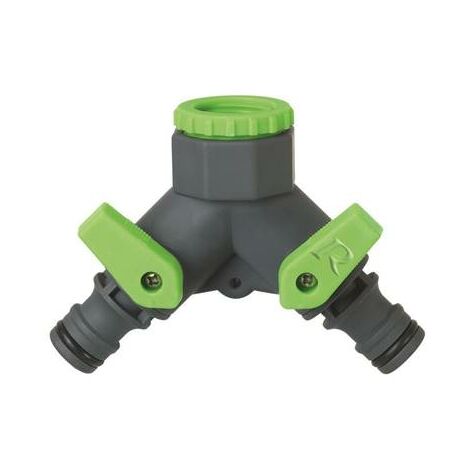Nez de robinet à double sortie pour tuyau d'arrosage jardin
