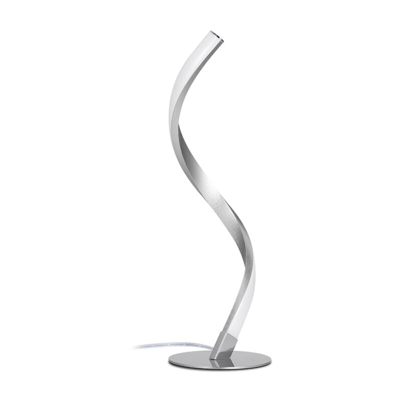 Lampe de table LED spirale 6 W à intensité variable, 3 couleurs d'éclairage, lampe de chevet pour chambre à coucher, salon, bureau