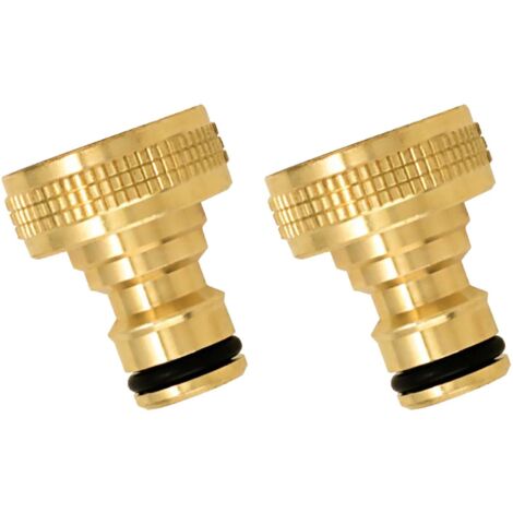 Nez de robinet femelle en laiton (Lot de 2)