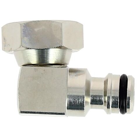 Nez de robinet tournant laiton nickelé pour nez de robinet filetage 20x27 - FAUQUET