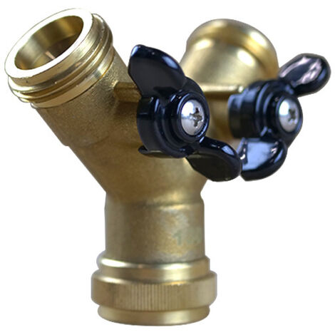 Nez sélecteur 2 circuits laiton mâle-femelle 20-27