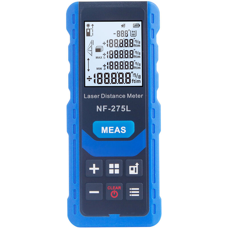 NF-275L Télémètre laser à faisceau laser vert Télémètre laser portable rechargeable pour intérieur et extérieur Instrument de mesure de distance