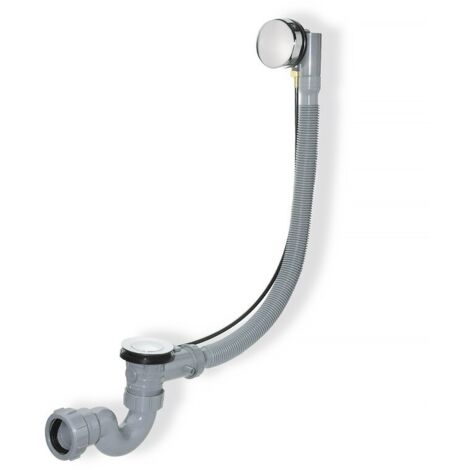 NF-Automatic cable drain for bathtub drain Ø 40 (1" 1/2), grey(68cm)