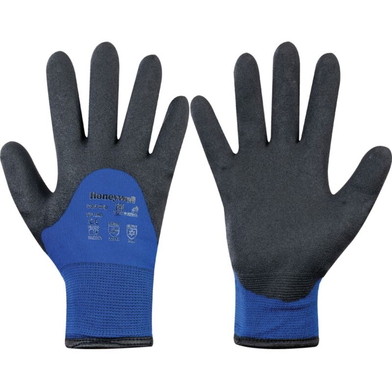NF11HD Cold Grip Black Foam Nitrile Gloves Size 11 - Black Blue - Honeywell