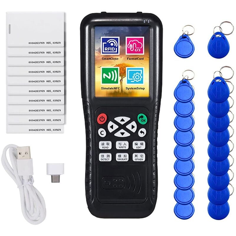 NFC RFID Card Copier Reader Writer, NFC Smart Card Reader Writer RFID Copier, Version Anglaise ICopy X100 NFC ID IC Reader