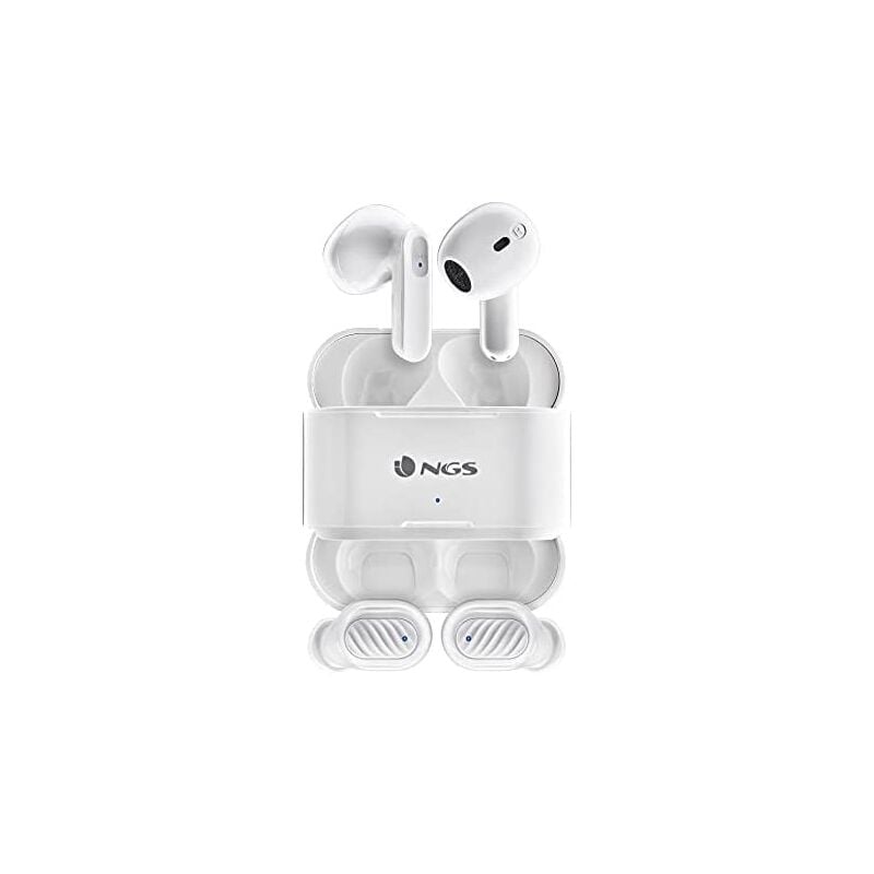 NGS - artica duo Casque intra-auriculaire sans fil de Ear Bluetooth Calling/Music White