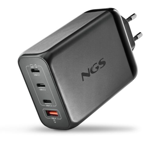 NGS CARGADOR ULTRARAPIDO240W 4 PUERTOS 3USB-C 1 US