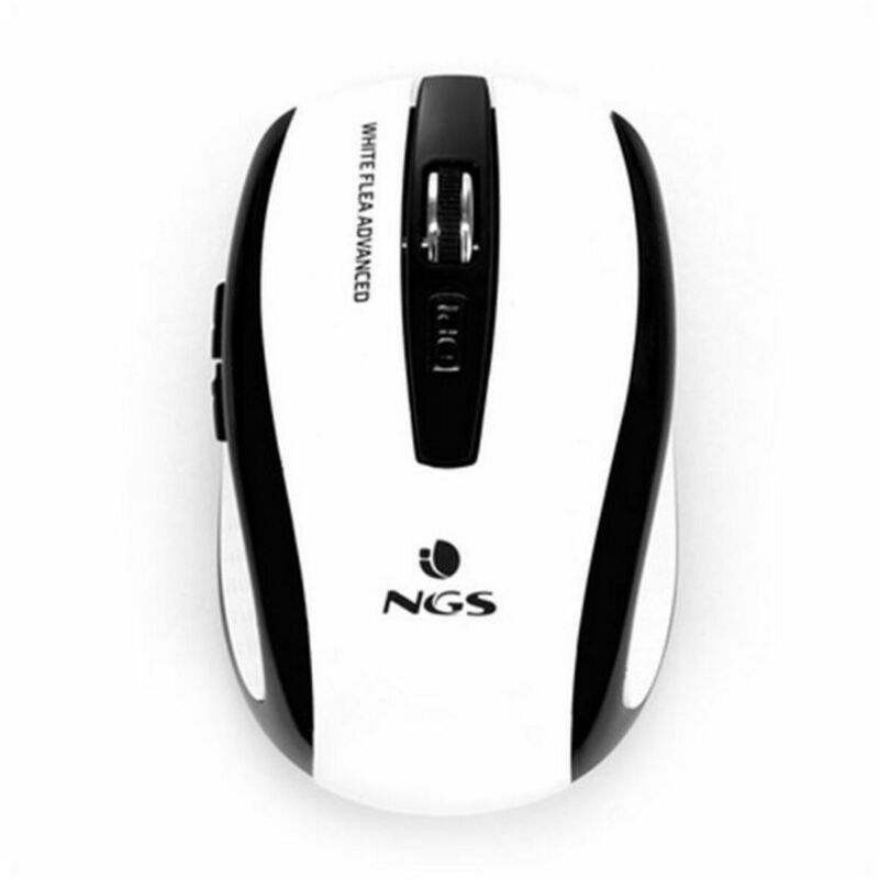 

NGS Ratón Inalámbrico Óptico NGS White Flea Advanced 800/1600 dpi Blanco Negro