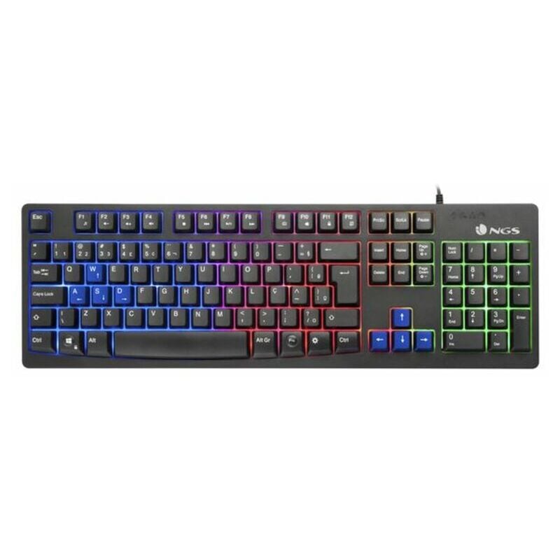 

Teclado GKX-300 PLUG&PLAY USB LED Multicolor Negro - NGS