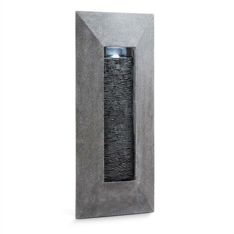 Niagara fontaine murale LED 37x88x9 cm pompe optique pierre naturelle