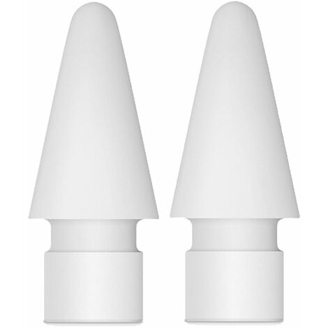 Nib de Remplacement Compatible avec Apple Pencil, [2 pièces] Pointes Accessoires de Remplacement pour Apple iPad Pro 11/9,7/10,5/12.9 Crayon Apple, 2 Blanc