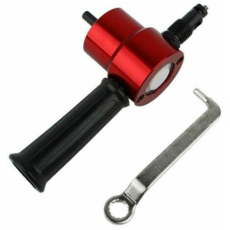 Nibbler sheet metal cutter Double head sheet metal cutter Nibbler drill accessory for straight cutting of curves and circles, model: red - model: red