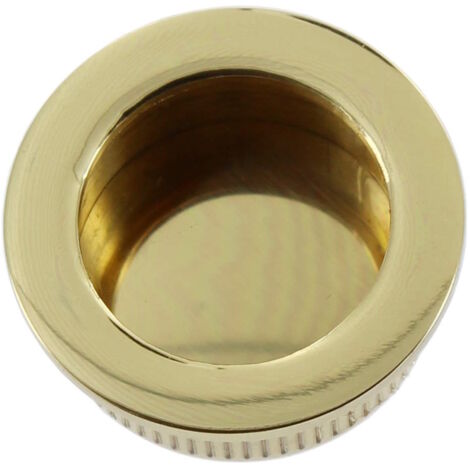 Nicchia Tonda per Antina Scorrevole 35 Mm Ottone Lucido Ver