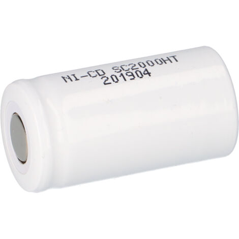 NiCd SUB-C Zelle 1,2V 2000mAh Hochtemperatur