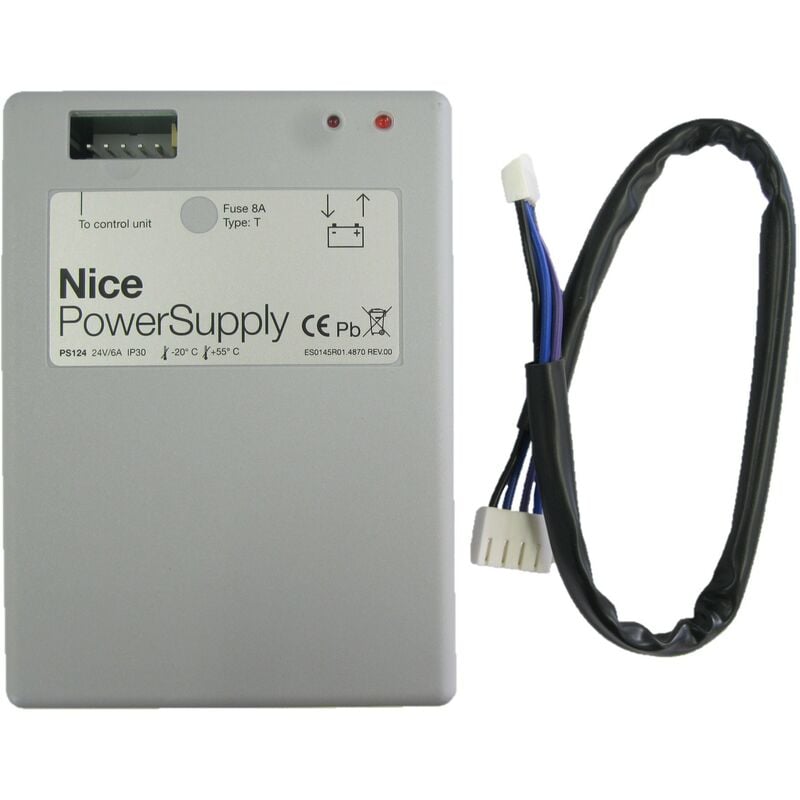 

Batería de 24V para automatización con cargador de batería integrado código: PS124
