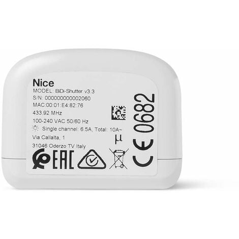 NICE SPA NICE - BiDi Shutter Ex TT2N CENTRALINA CON RICEVITORE RADIO INTEGRATO