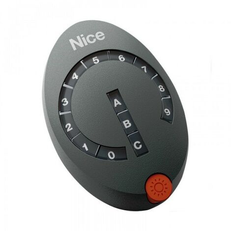 Nice – Clavier à code 14 boutons pour motorisations – Programmation auto-apprentissage – Fréquence 433.92 MHz – 3 canaux – DS100